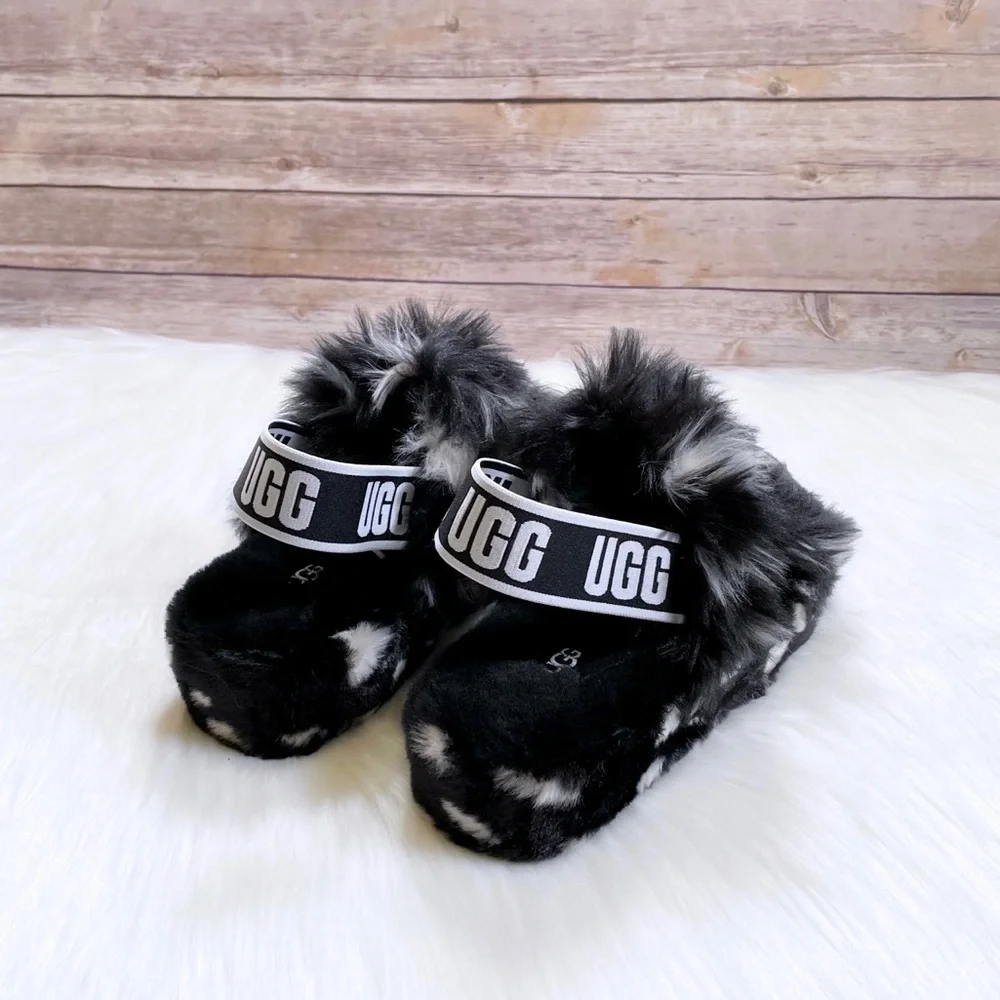 UGG Women’s Oh Yeah Spots Slide Slipper Sandals - Picture 4 of 7